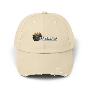 Distressed Cap EZAV MEDIA Embroidered Hat
